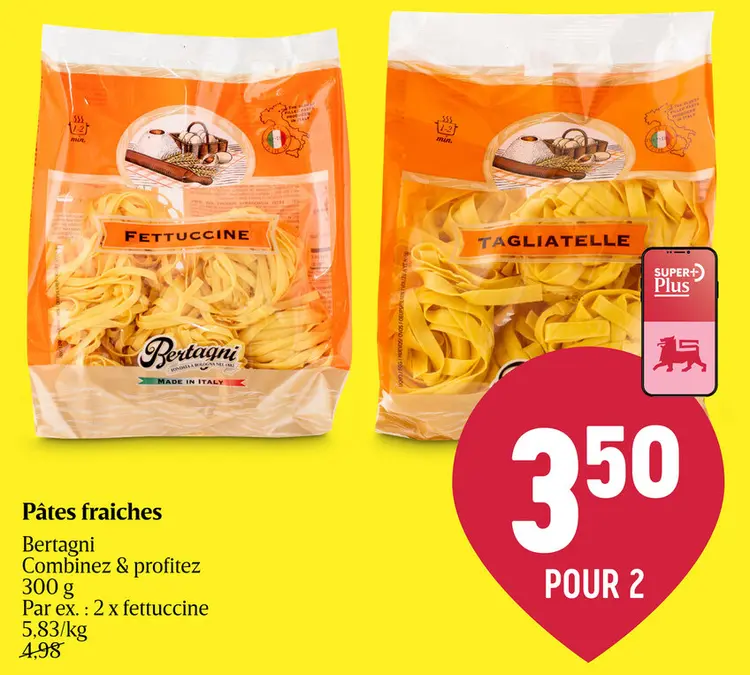 Offre: Pâtes fraiches