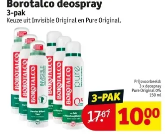 Aanbieding: Borotalco deospray