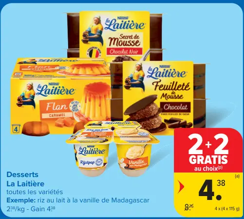 Offre: Desserts La Laitière