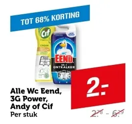 Aanbieding: Alle Wc Eend, 3G Power, Andy of Cif