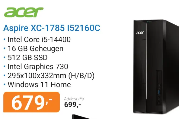 Aanbieding: Aspire XC-1785 I52160C