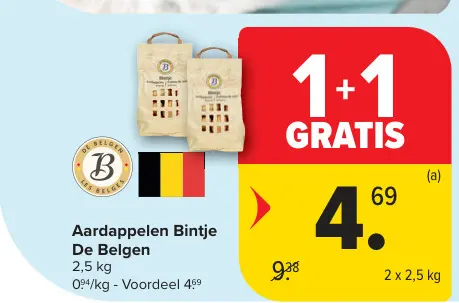 Promotie: Aardappelen Bintje