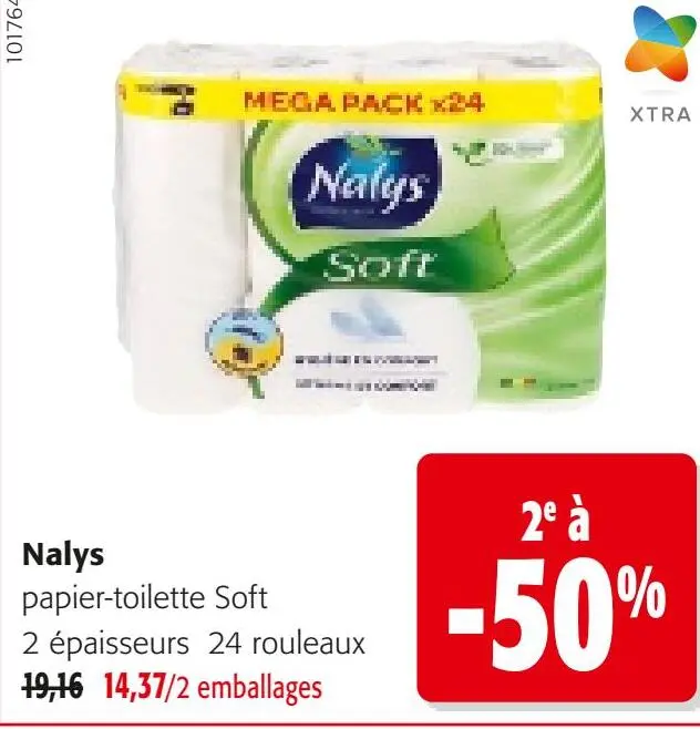 Offre: Nalys papier-toilette Soft