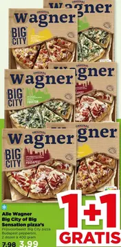 Aanbieding: Alle Wagner Big City of Big Sensation pizza's