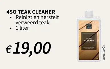 Promotie: 4SO teak cleaner