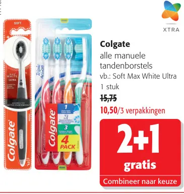 Promotie: Colgate alle manuele tandenborstels