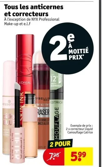 Offre: Tous les anticernes et correcteurs
