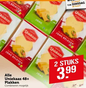 Aanbieding: Uniekaas 48+ Plakken