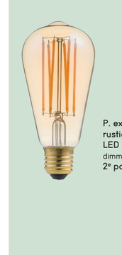 Offre: Calex ampoule LED rustique - couleur or - E27