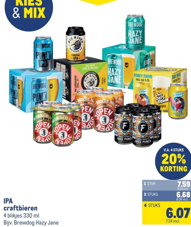 Aanbieding: IPA craftbieren