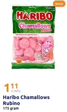 Aanbieding: Haribo Chamallows Rubino