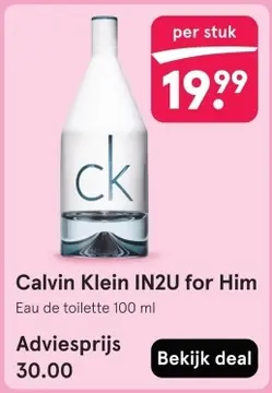 Aanbieding: Calvin Klein IN2U for Him
