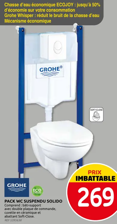 Offre: Pack WC suspendu solido