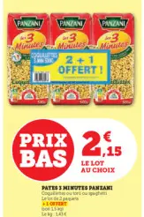 Offre: Pates 3 minutes