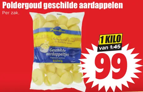 Aanbieding: Geschilde aardappelen