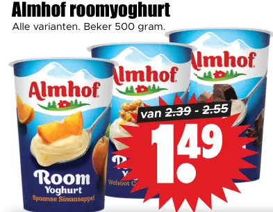 Aanbieding: roomyoghurt