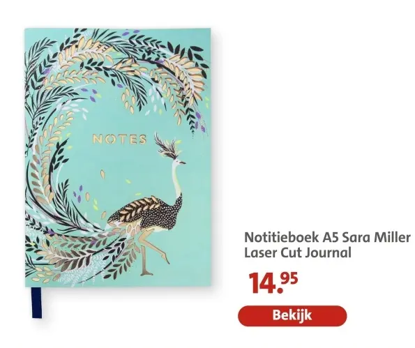Aanbieding: Notitieboek A5 Sara Miller Laser Cut Journal