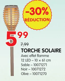 Offre: Torche solaire