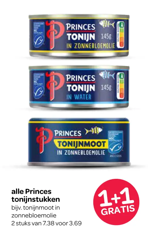 Aanbieding: Princes tonijnstukken