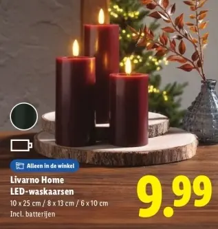 Aanbieding: LED-waskaarsen