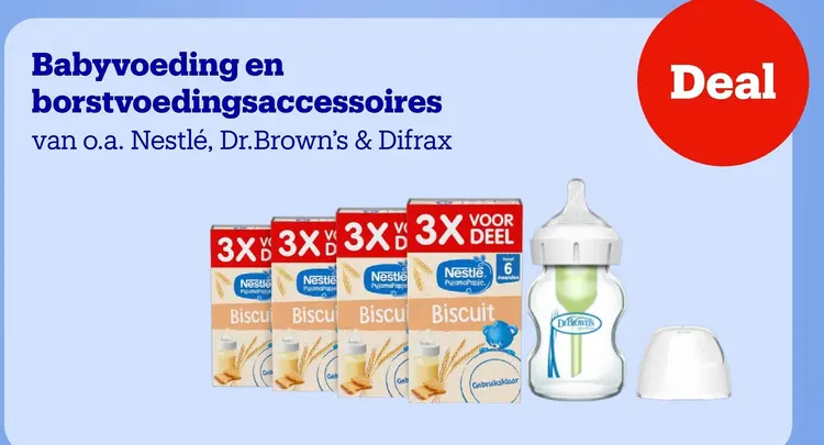 Aanbieding: Babyvoeding en borstvoedingsaccessoires