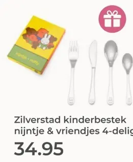 Aanbieding: kinderbestek nijntje & vriendjes