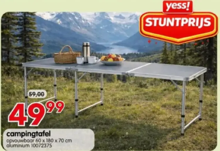 Promotie: campingtafel