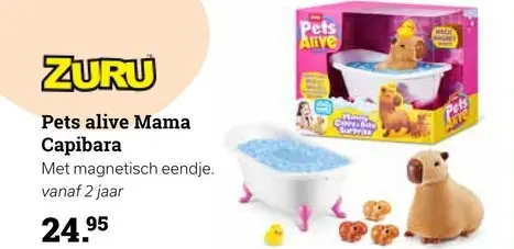 Promotie: Pets alive Mama Capibara