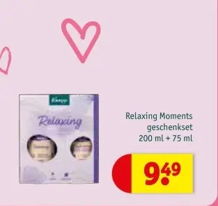 Promotie: Relaxing Moments geschenkset