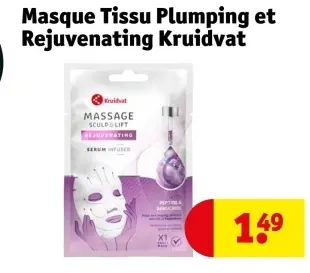 Offre: Masque Tissu Plumping et Rejuvenating