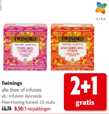 Promotie: Twinings alle thee of infusies