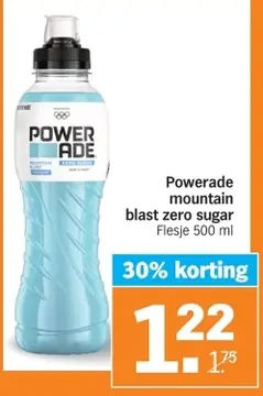 Aanbieding: Powerade Mountain blast zero sugar