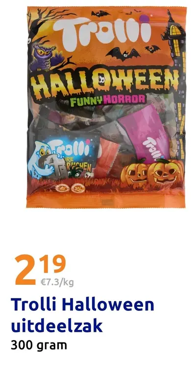 Aanbieding: Trolli Halloween uitdeelzak