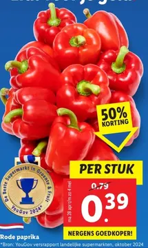 Aanbieding: Rode paprika