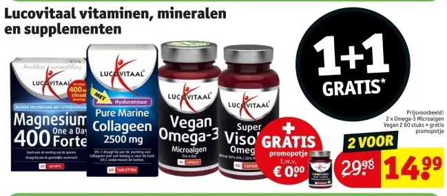 Promotie: Lucovitaal vitaminen, mineralen en supplementen