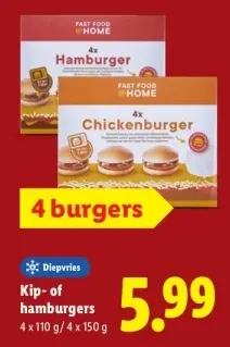 Aanbieding: Kip- of hamburgers