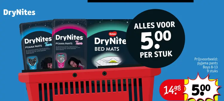 Aanbieding: DryNites Pyjama Pants / DryNite Bed Mats