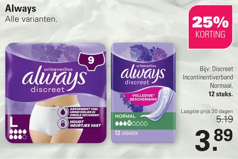 Aanbieding: Always