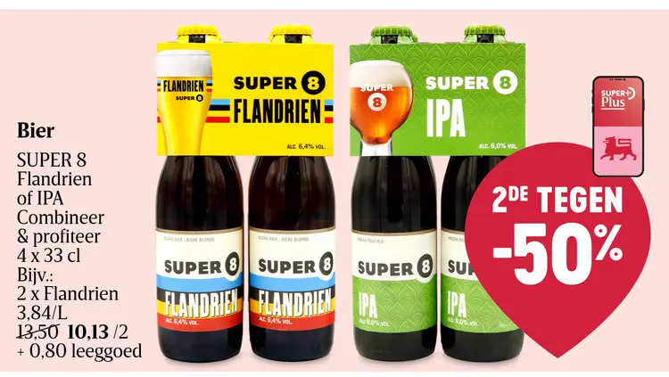 Promotie: Bier SUPER 8 Flandrien of IPA