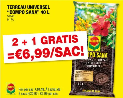 Offre: Compo terreau universel 40l