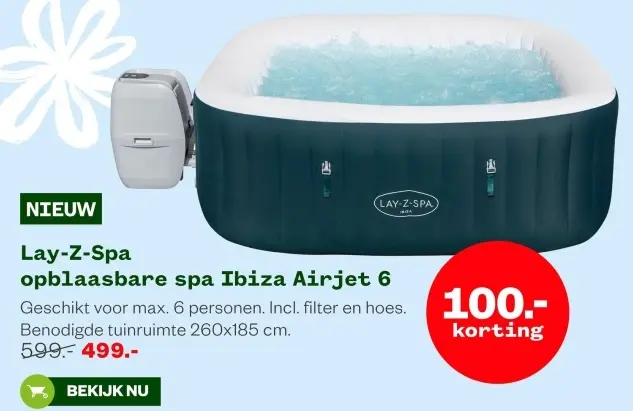 Aanbieding: opblaasbare spa Ibiza Airjet 6
