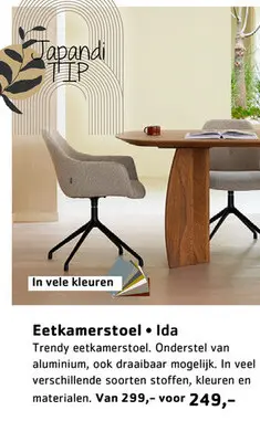 Promotie: Eetkamerstoel Ida