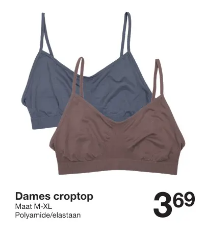 Aanbieding: Dames croptop