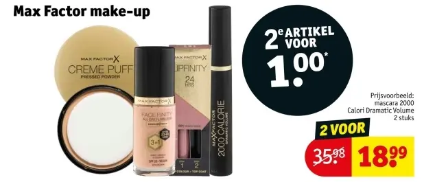 Aanbieding: Max Factor make-up