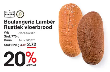 Aanbieding: Rustiek vloerbrood