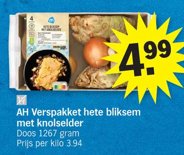 Promotie: hete bliksem met knolselder