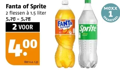 Aanbieding: Fanta of Sprite