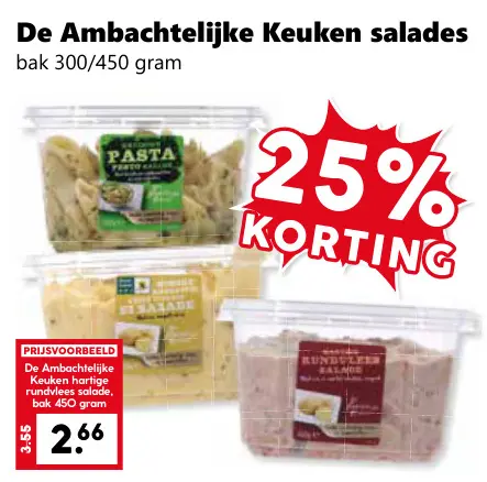 Aanbieding: De Ambachtelijke Keuken salades