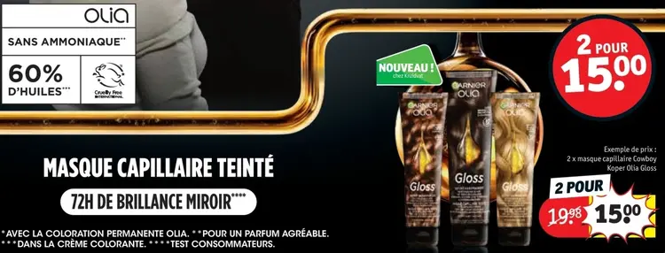 Offre: Masque capillaire teinté