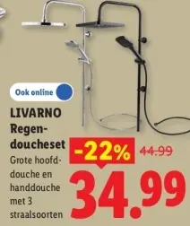 Aanbieding: Regendoucheset